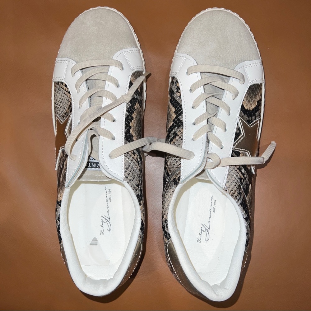 Vintage Havana VH Betsy Browze Snake Multicolor Streetwear Sneakers, Size 10
